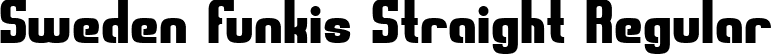 Sweden Funkis Straight Regular font | SWEDFS__.TTF