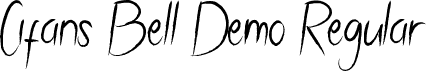 Cifans Bell Demo Regular font | CifansBellDemoRegular.ttf