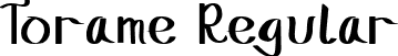 Torame Regular font | Torame Regular Demo.otf