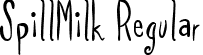 SpillMilk Regular font | spilmrg_.ttf