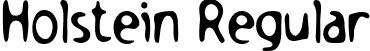 Holstein Regular font | holstein.ttf