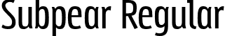 Subpear Regular font | Subpear.otf