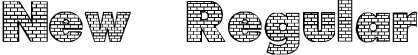 New Regular font | BRICK.TTF