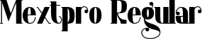 Mextpro Regular font | Reguler.otf