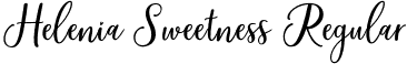 Helenia Sweetness Regular font | Helenia Sweetness.otf