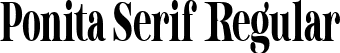 Ponita Serif Regular font | Ponita Serif.ttf