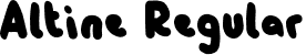 Altine Regular font | Altine-Regular.otf