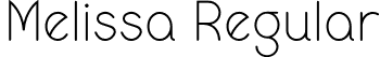 Melissa Regular font | Melissa.otf