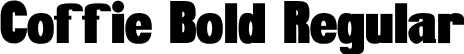 Coffie Bold Regular font | CoffieBold.otf