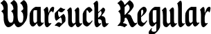 Warsuck Regular font | Warsuck.otf