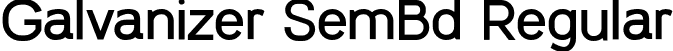 Galvanizer SemBd Regular font | Galvanizer-SemiBold.otf