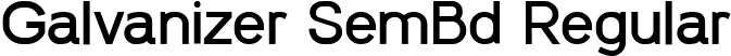 Galvanizer SemBd Regular font | Galvanizer-SemiBold.ttf