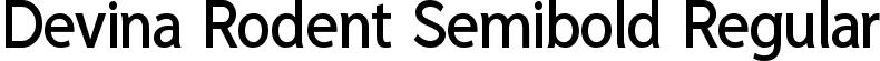 Devina Rodent Semibold Regular font | DevinaRodent-Semibold.ttf