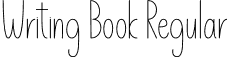 Writing Book Regular font | WritingBook.otf