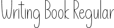 Writing Book Regular font | WritingBook.ttf