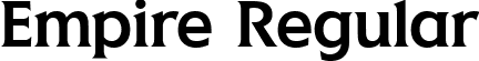 Empire Regular font | Empire.ttf