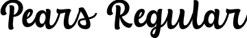 Pears Regular font | Pears.otf