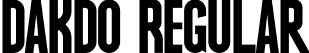 DAKDO Regular font | DAKDO.otf