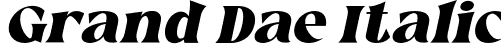 Grand Dae Italic font | grand-dae-italic.otf