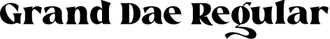 Grand Dae Regular font | grand-dae.otf