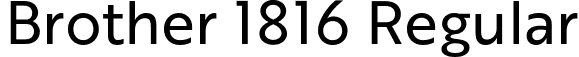 Brother 1816 Regular font | 07-brother1816-regular.otf