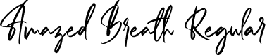 Amazed Breath Regular font | Amazed Breath.otf