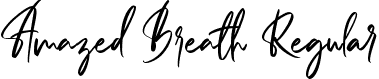 Amazed Breath Regular font | Amazed Breath.ttf