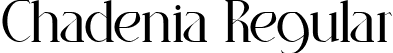 Chadenia Regular font | chadeniaregular-p7yla.ttf