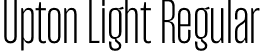 Upton Light Regular font | Upton-Light.otf