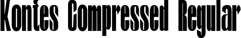 Kontes Compressed Regular font | kontes-compressed.otf