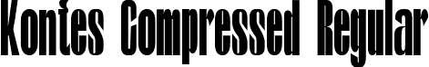 Kontes Compressed Regular font | kontes-compressed.ttf