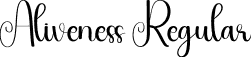 Aliveness Regular font | Aliveness.otf