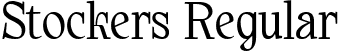 Stockers Regular font | Stockers.ttf