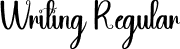 Writing Regular font | Writing.otf