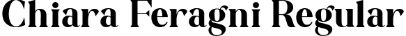 Chiara Feragni Regular font | chiara-feragni.otf