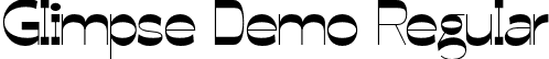 Glimpse Demo Regular font | glimpse-demo.otf