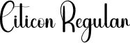 Citicon Regular font | Citicon.otf