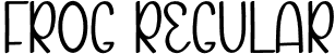 Frog Regular font | Frog.otf