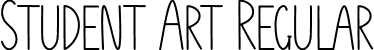 Student Art Regular font | Student-Art.otf