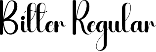 Bitter Regular font | Bitter.otf