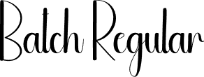 Batch Regular font | Batch.otf