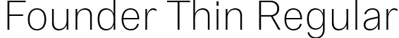 Founder Thin Regular font | Founder-Thin.otf