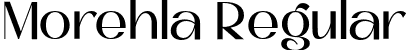 Morehla Regular font | Morehla-Regular.otf