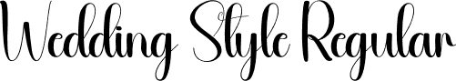 Wedding Style Regular font | Wedding-Style.otf