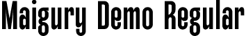 Maigury Demo Regular font | maigury-demo-regular.otf