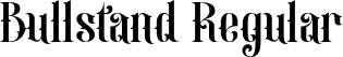 Bullstand Regular font | bullstandregular-rgojo.ttf