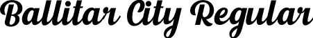 Ballitar City Regular font | ballitar-city.otf