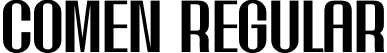 Comen Regular font | comen.otf