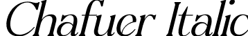 Chafuer Italic font | Chafuer-Italic.otf