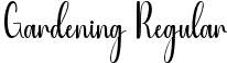 Gardening Regular font | Gardening.ttf